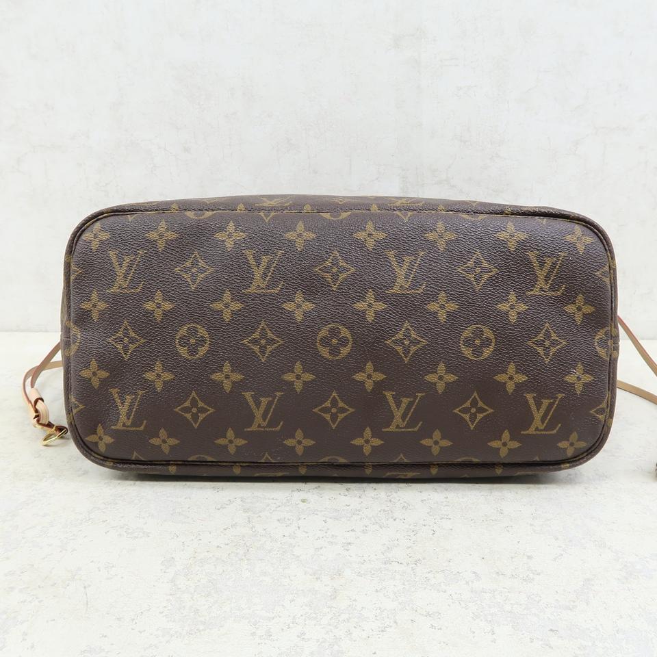 Louis Vuitton Neverfull Mm Pivoine Pink Interior with Pouch Brown Monogram Tote