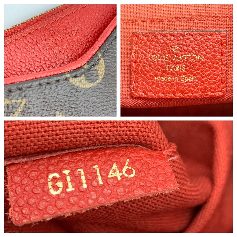 Louis Vuitton Pallas Clutch Brown Monogram Canvas Shoulder Bag