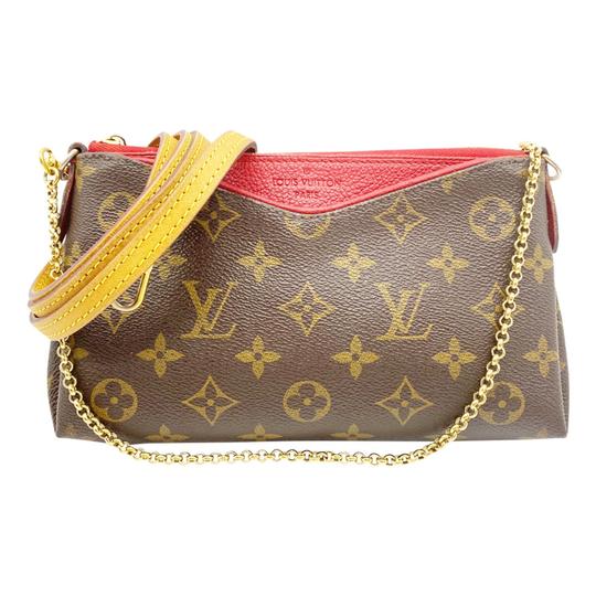 Louis Vuitton Tote Pallas Monogram Cerise in Canvas with Gold-tone - US