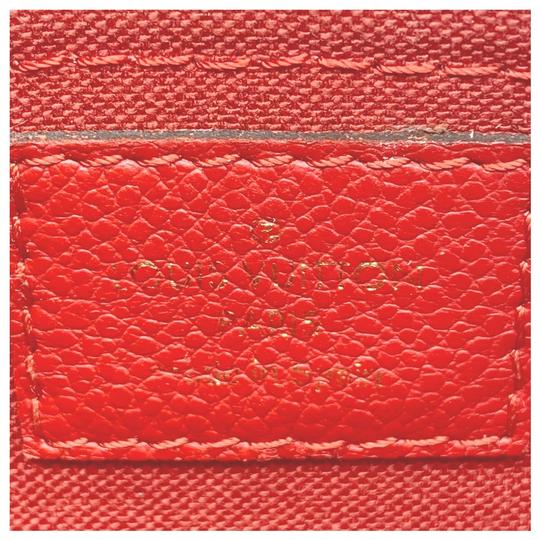 Louis Vuitton Pallas Clutch Cerise Red Monogram Canvas Cross Body Bag