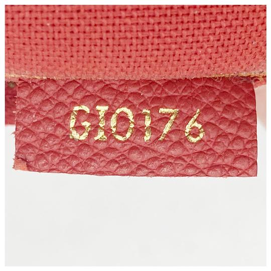Louis Vuitton Pallas Clutch Cerise Red Monogram Canvas Cross Body Bag