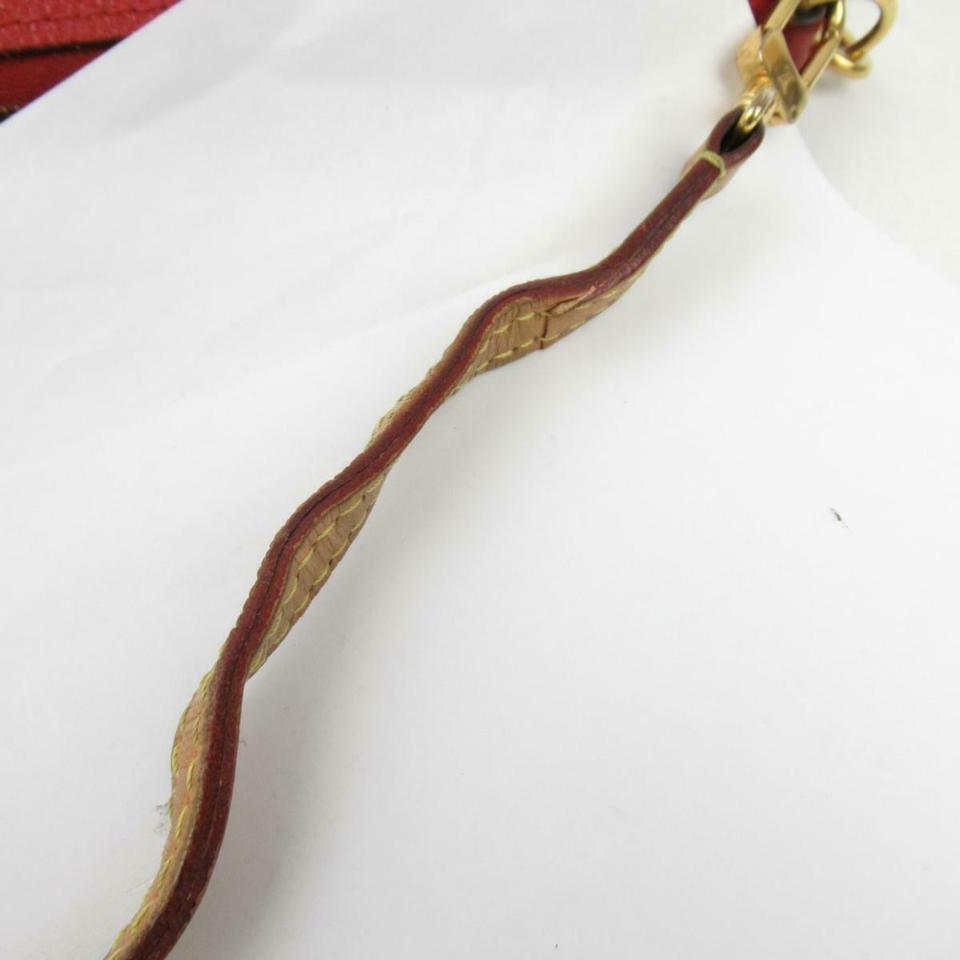 Louis Vuitton Pallas Clutch Monogram Red Canvas Shoulder Bag