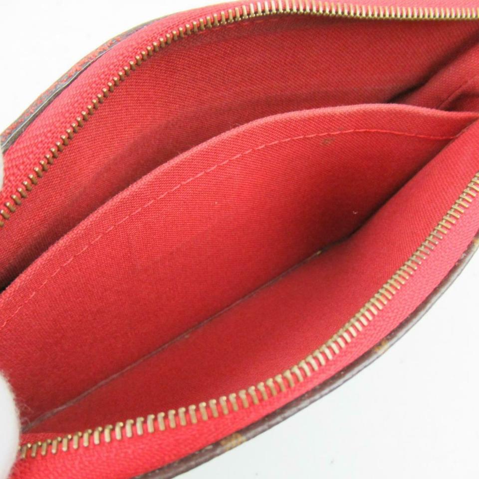 Louis Vuitton Pallas Clutch Monogram Red Canvas Shoulder Bag