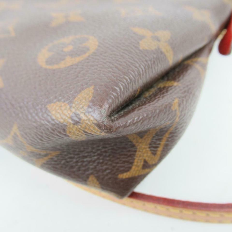 Louis Vuitton Pallas Clutch Monogram Red Canvas Shoulder Bag