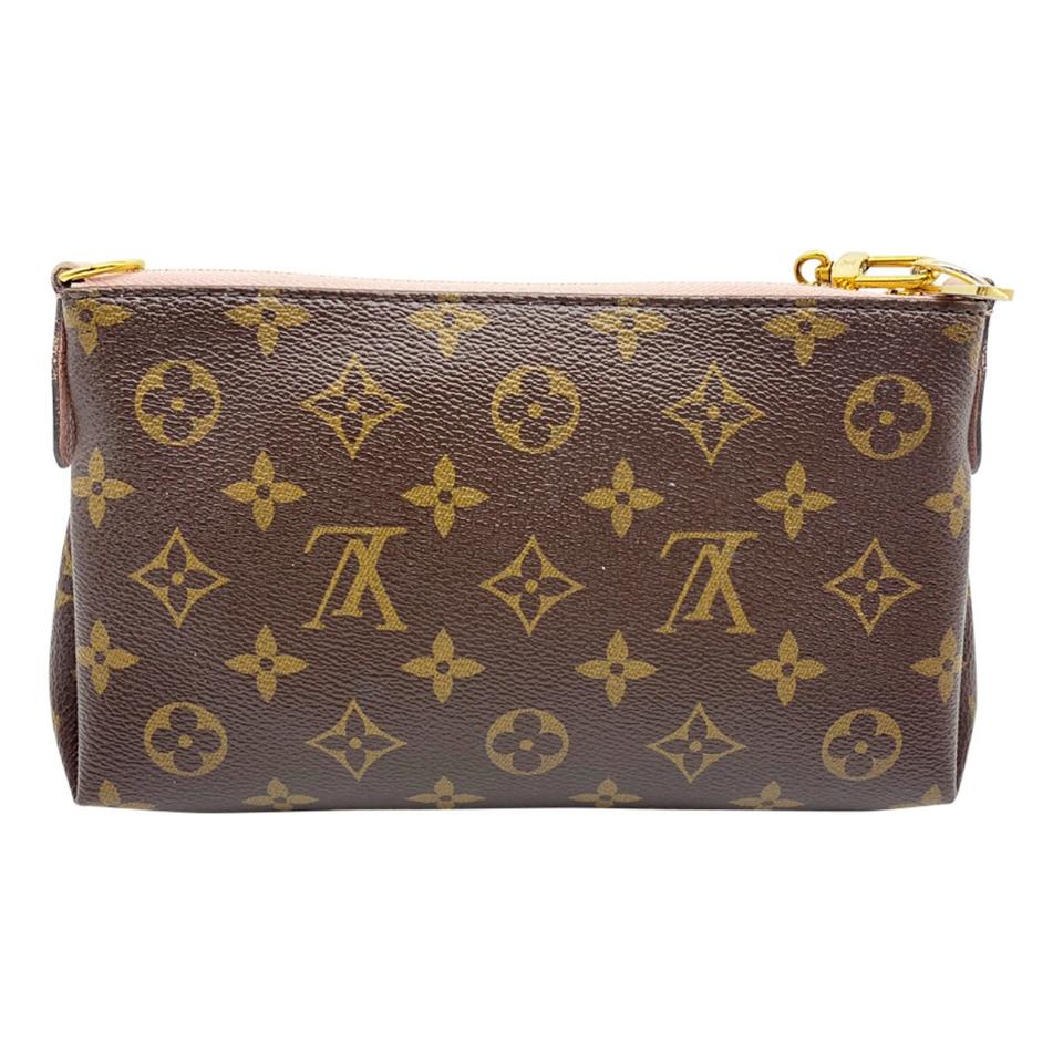 Louis Vuitton Pallas Clutch Rose Poudre Pink Monogram Canvas Shoulder Bag