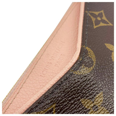 Louis Vuitton Pallas Clutch Rose Poudre Pink Monogram Canvas Shoulder Bag