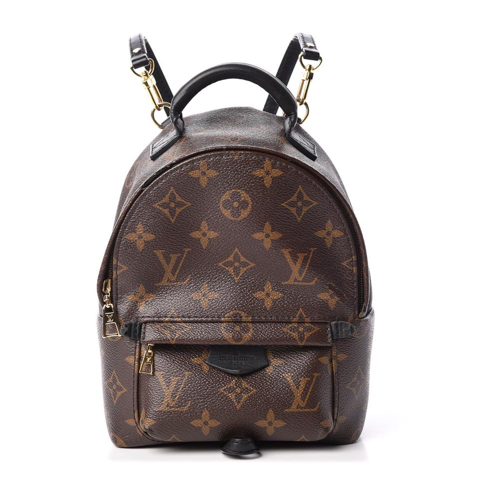 Louis Vuitton Palm Springs Backpack Mini Brown Monogram Canvas Shoulder Bag
