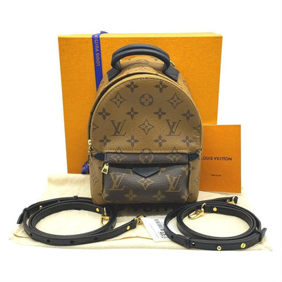 louis vuitton backpack mini brown Louis Vuitton Palm Springs Mini Brown Monogram Reverse Canvas Backpack