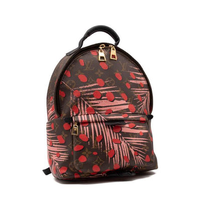 Louis Vuitton Palm Springs Jungle Dots Pm Sugar Pink Poppy Brown Monogram Canvas Backpack
