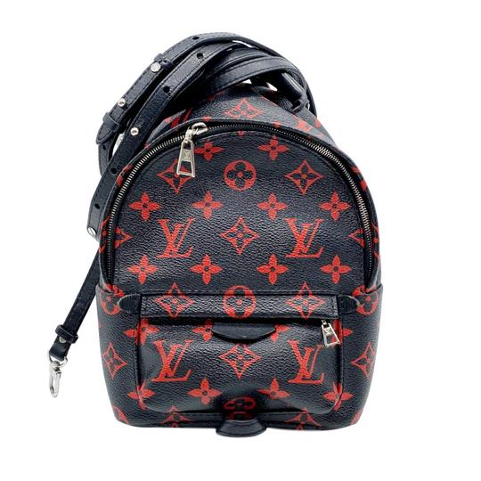 Louis Vuitton Palm Springs Mini Black Monogram Infrarouge Canvas Backpack