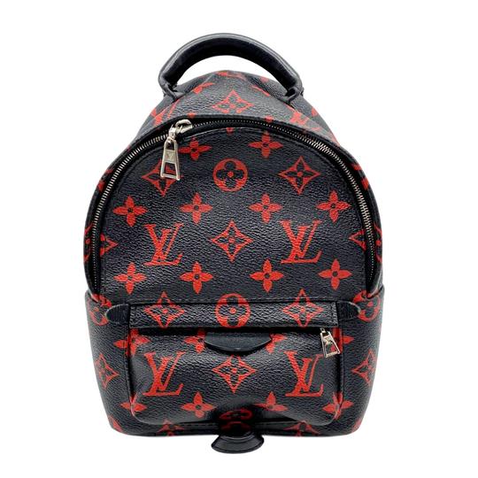 Louis Vuitton Palm Springs Mini Black Monogram Infrarouge Canvas Backpack