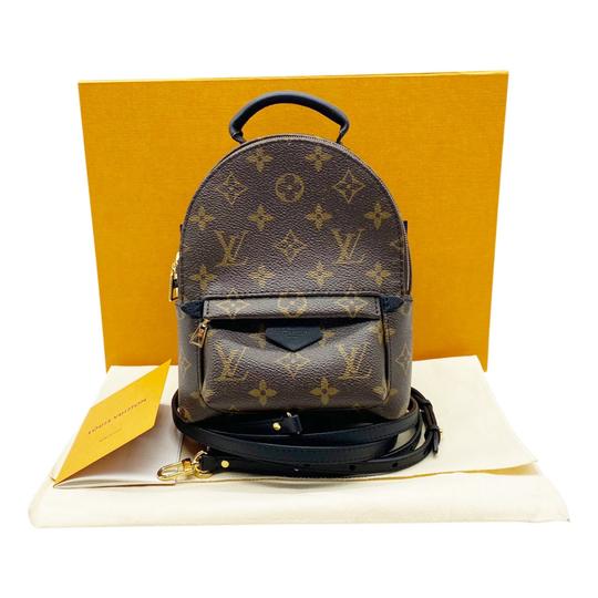 Louis Vuitton Palm Springs Monogram Mini 2020 Brown Coated Canvas Backpack