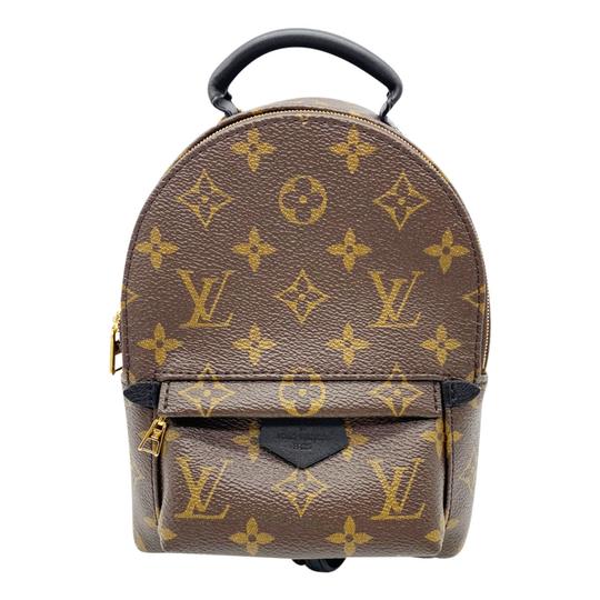 Louis Vuitton Palm Springs Monogram Mini 2020 Brown Coated Canvas Backpack