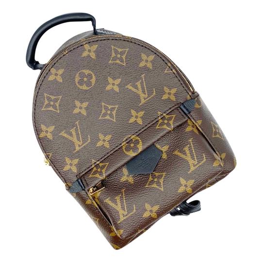 Louis Vuitton Palm Springs Monogram Mini 2020 Brown Coated Canvas Backpack