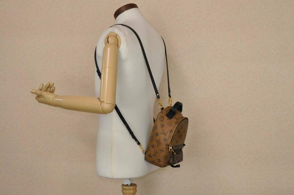 Louis Vuitton Palm Springs Monogram Reverse Mini Brown Canvas Backpack