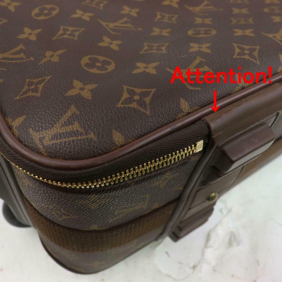 Louis Vuitton Pegase 60 Ardoise Taiga Rolling suitcase carry on
