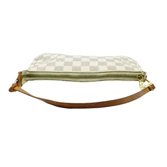 Louis Vuitton Pochette Accessories Pouch Accessoir Nmes White Damier Azur Canvas Shoulder Bag