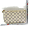 Louis Vuitton Pochette Accessories Pouch White Canvas Shoulder Bag