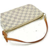 Louis Vuitton Pochette Accessories Pouch White Canvas Shoulder Bag