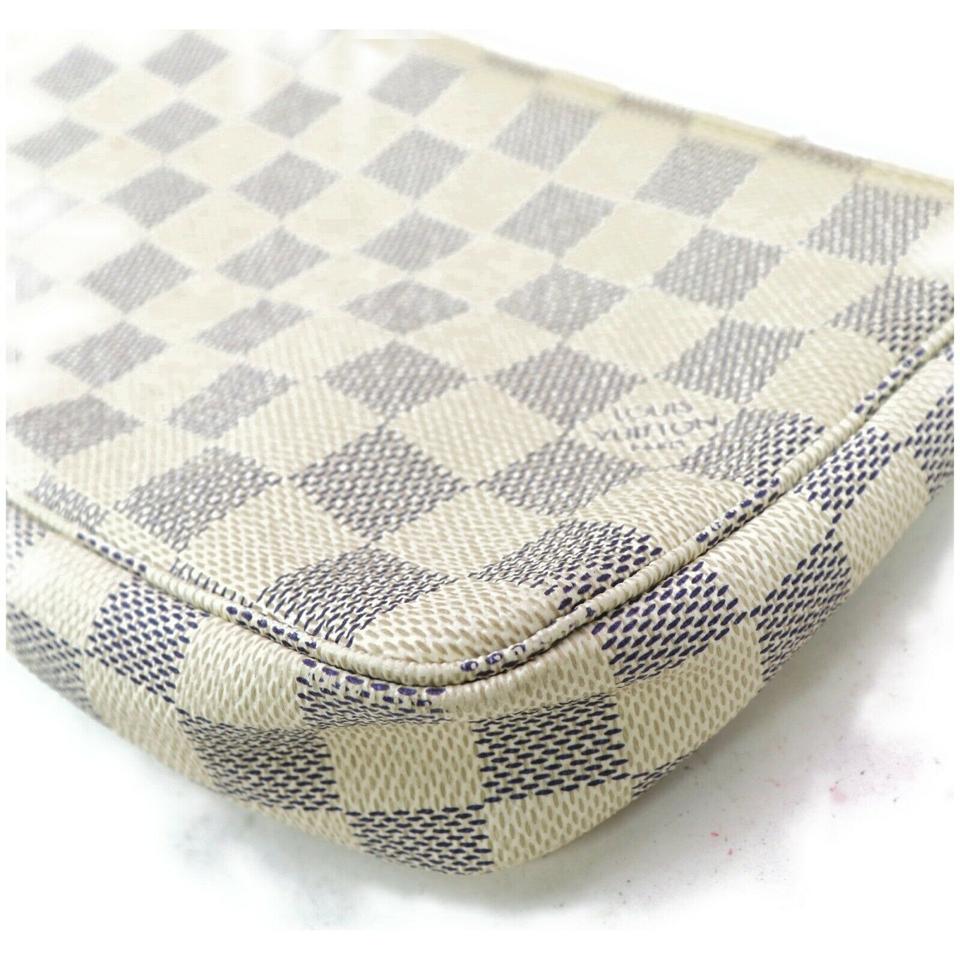 Louis Vuitton Pochette Accessories Pouch White Canvas Shoulder Bag