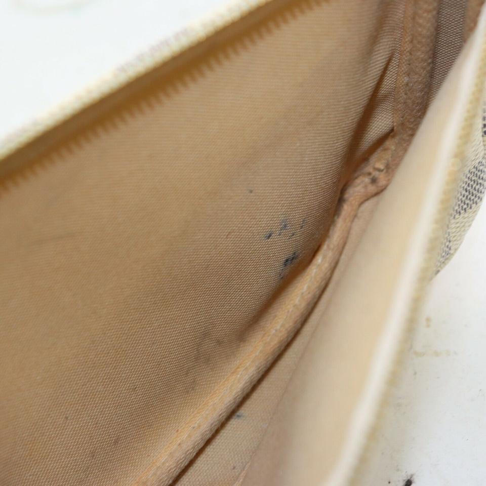 Louis Vuitton Pochette Accessories Pouch White Canvas Shoulder Bag