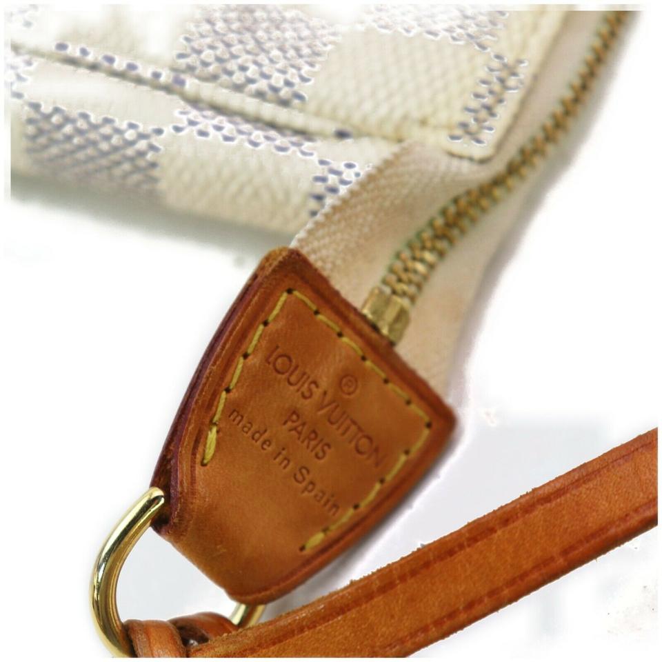 Louis Vuitton Pochette Accessories Pouch White Canvas Shoulder Bag