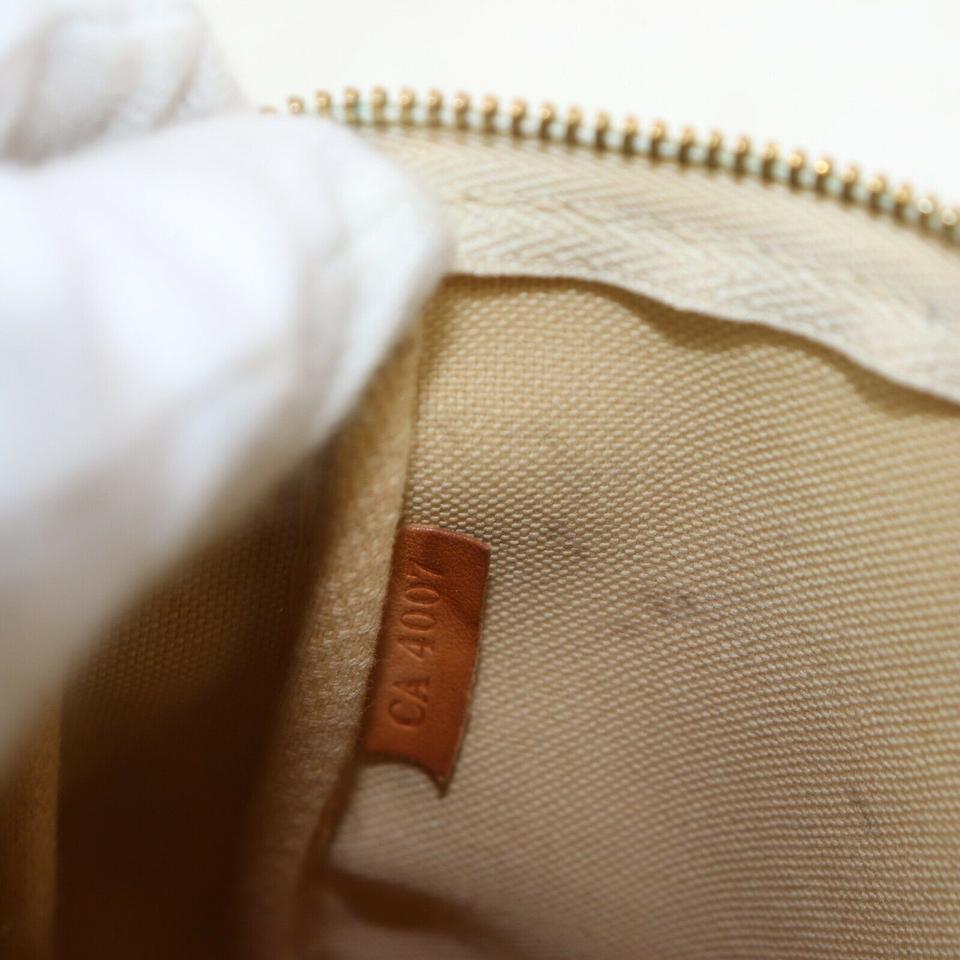 Louis Vuitton Pochette Accessories Pouch White Canvas Shoulder Bag