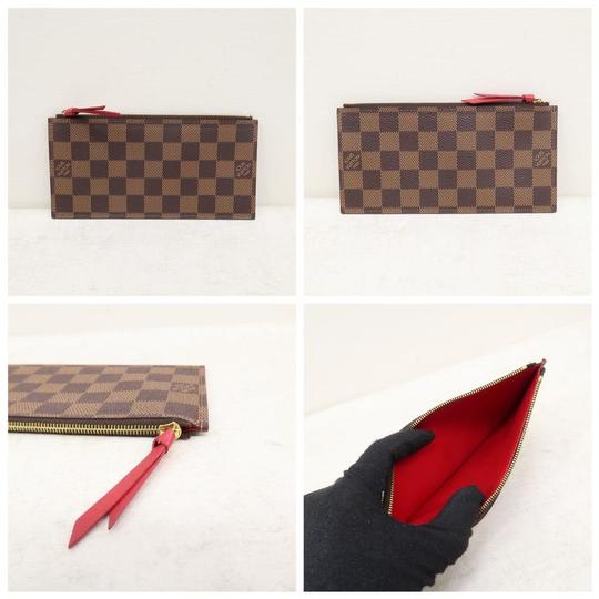 Louis Vuitton Pochette Félicie Wallet Brown Damier Ébène Canvas Cross Body Bag