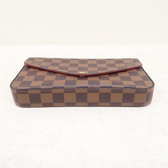 Louis Vuitton Pochette Félicie Wallet Brown Damier Ébène Canvas Cross Body Bag