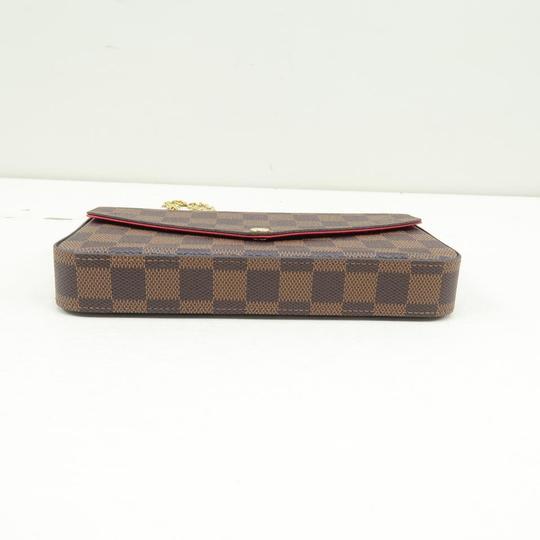Louis Vuitton Pochette Félicie Brown Damier Ébène Canvas Cross Body Bag