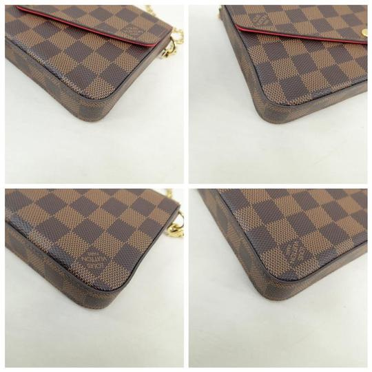 Louis Vuitton Pochette Félicie Brown Damier Ébène Canvas Cross Body Bag