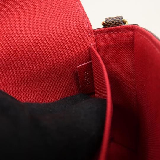 Louis Vuitton Pochette Félicie Wallet Brown Damier Ébène Canvas Cross Body Bag