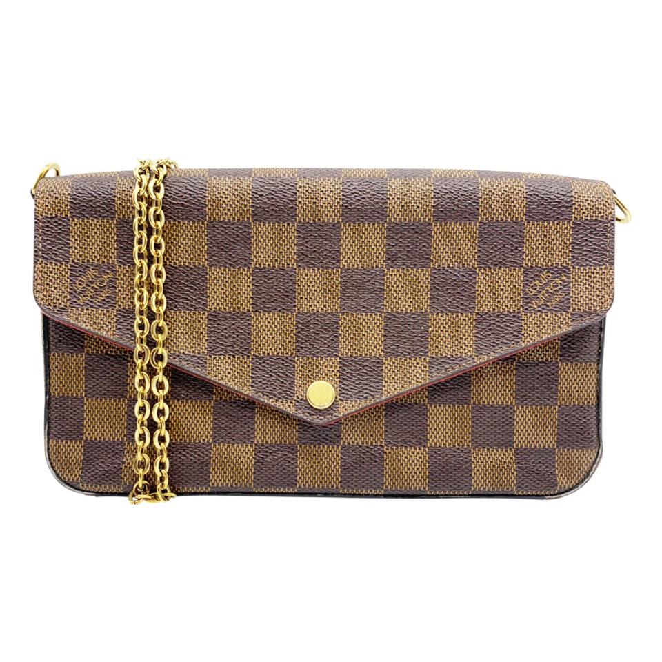 Louis Vuitton Pochette Felicie Brown Damier Ébène Canvas Shoulder Bag