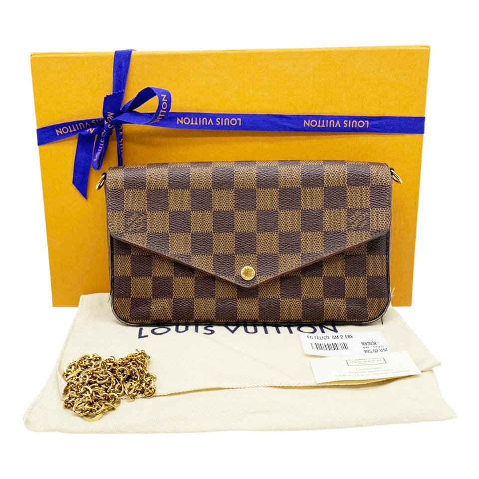 Louis Vuitton Pochette Felicie Brown Damier Ébène Canvas Shoulder Bag