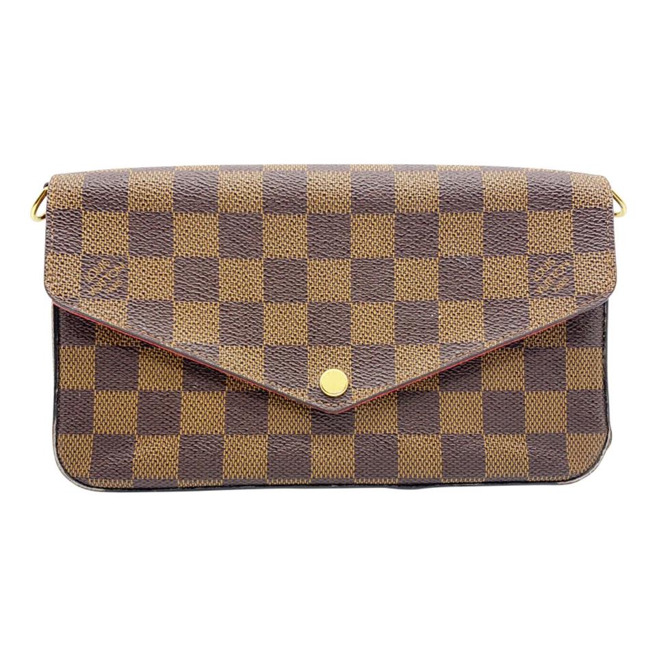 Louis Vuitton Pochette Felicie Brown Damier Ébène Canvas Shoulder Bag