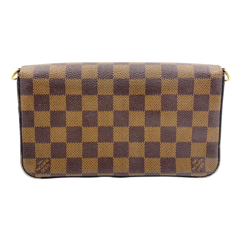 Louis Vuitton Pochette Felicie Brown Damier Ébène Canvas Shoulder Bag