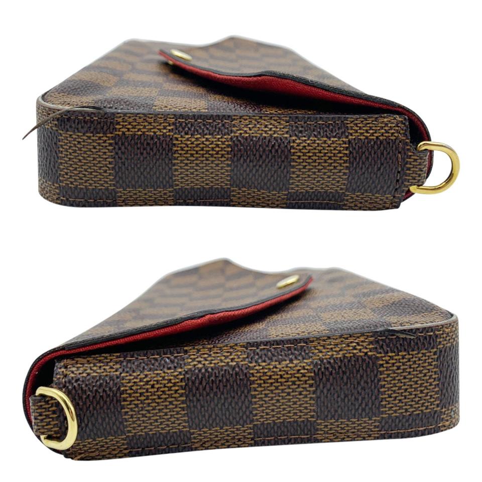 Louis Vuitton Pochette Felicie Brown Damier Ébène Canvas Shoulder Bag