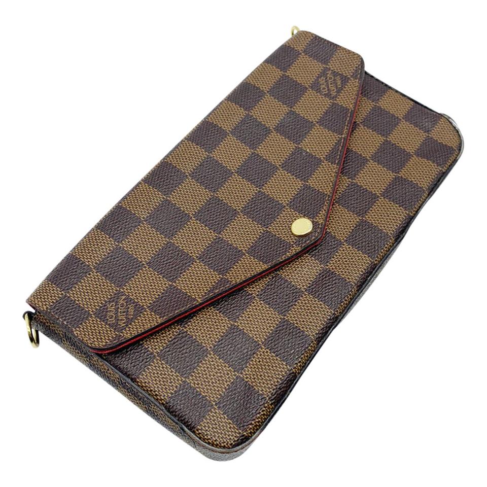 Louis Vuitton Pochette Felicie Brown Damier Ébène Canvas Shoulder Bag