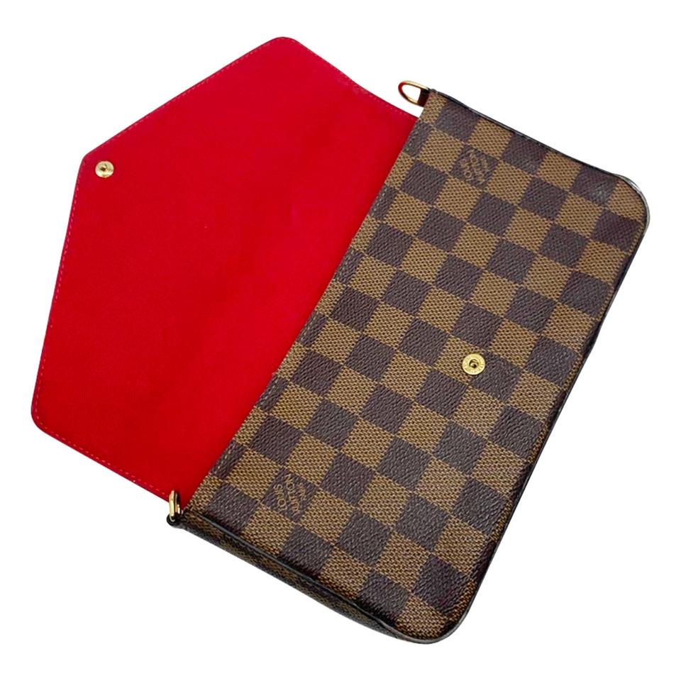 Louis Vuitton Pochette Felicie Brown Damier Ébène Canvas Shoulder Bag