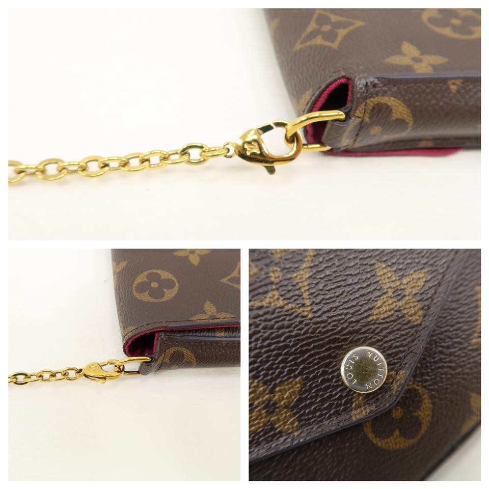 Louis Vuitton Pochette Felicie Brown Monogram Canvas Cross Body Bag