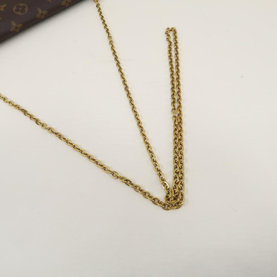 Louis Vuitton Pochette Felicie Brown Monogram Canvas Cross Body Bag