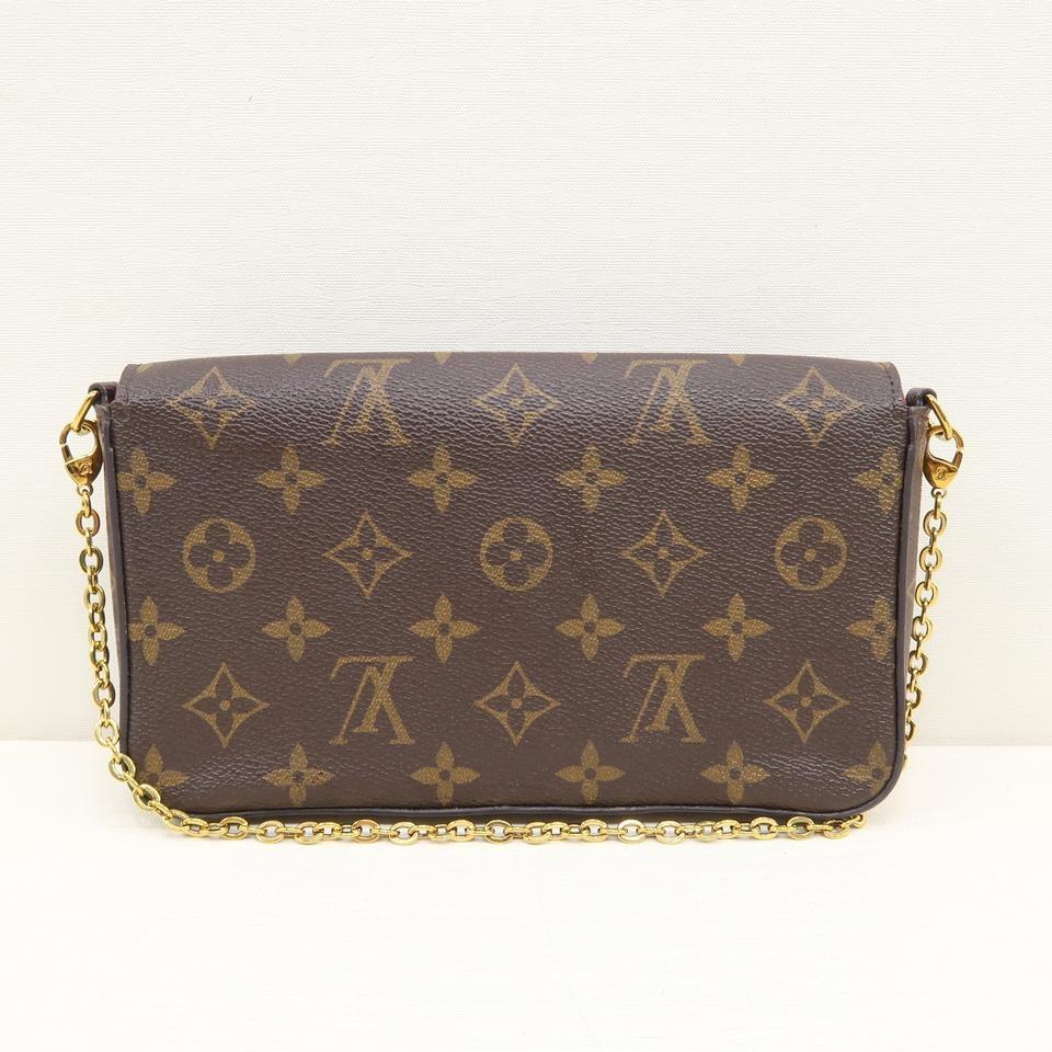 Louis Vuitton Pochette Felicie Brown Monogram Canvas Cross Body Bag