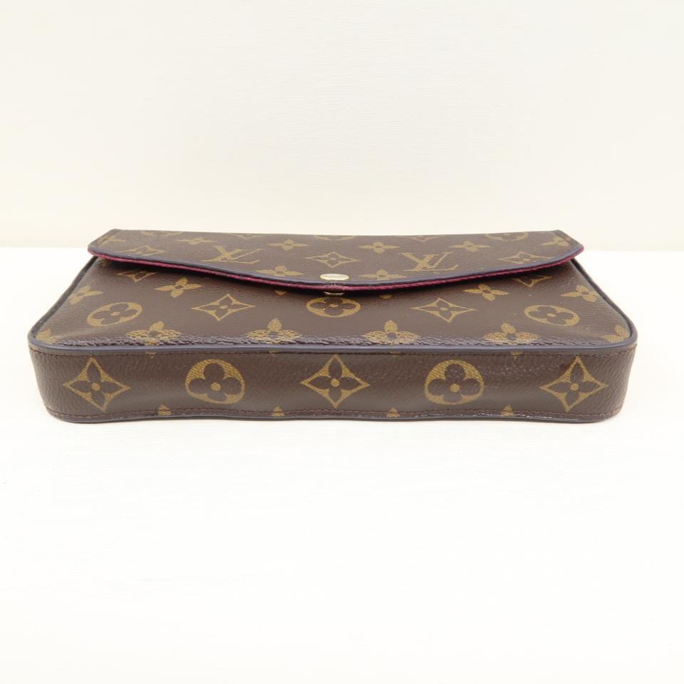 Louis Vuitton Pochette Felicie Brown Monogram Canvas Cross Body Bag