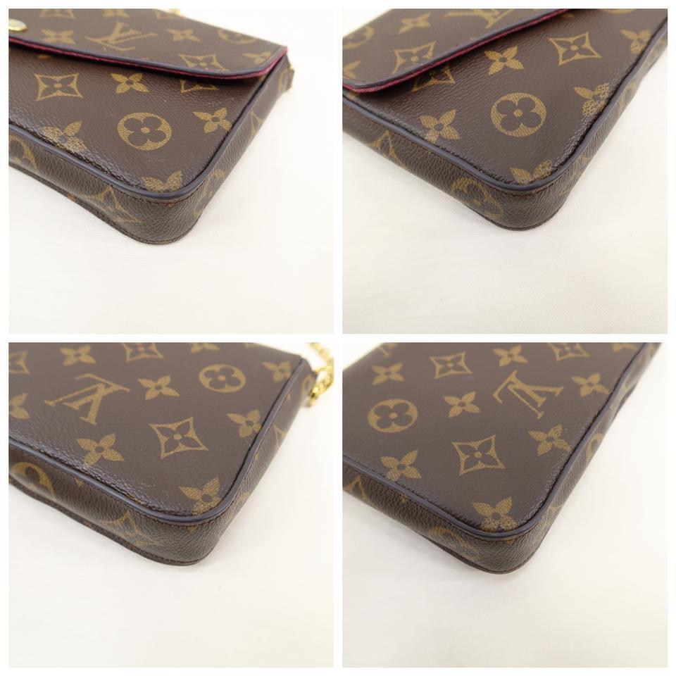 Louis Vuitton Pochette Felicie Brown Monogram Canvas Cross Body Bag