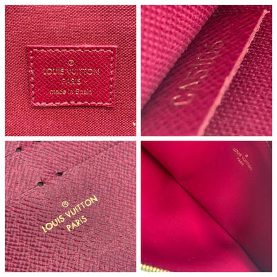 Louis Vuitton Pochette Felicie Chain Wallet Brown Monogram Canvas Shoulder Bag