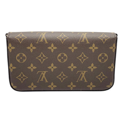 2017 Louis Vuitton Monogram Pochette Felicie Fuschia Crossbody Bag