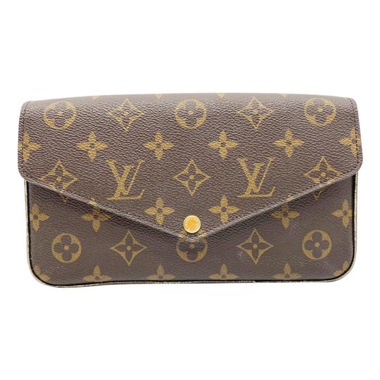 Louis Vuitton Pochette Felicie Pivoine Brown Monogram Canvas Cross Body Bag