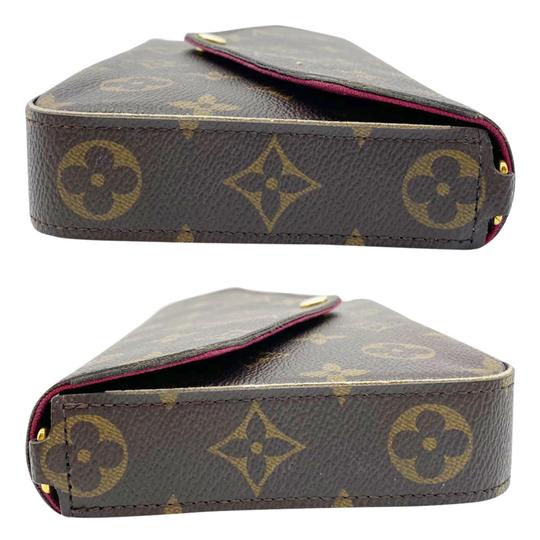 Louis Vuitton Pochette Felicie Pivoine Brown Monogram Canvas Cross Body Bag