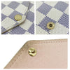 Louis Vuitton Pochette Felicie Rose Ballerine with Inserts White Damier Azur Canvas Shoulder Bag