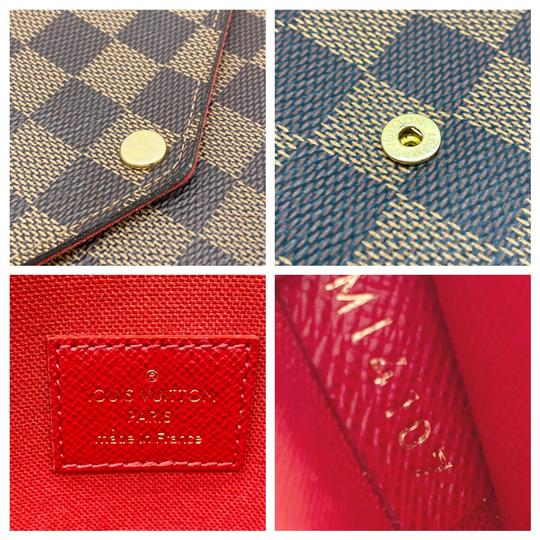 Louis Vuitton Pochette Felicie With Inserts Brown Damier Ébène Canvas Cross Body Bag
